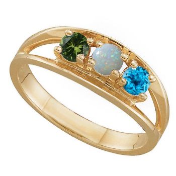 Picture of B. 2 to 6 Round GENUINE Stones Mother's Ring