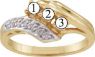 Picture of C. 2 to 7 Round GENUINE Stones Mother's Ring