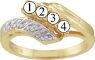 Picture of C. 2 to 7 Round GENUINE Stones Mother's Ring