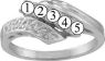 Picture of C. 2 to 7 Round GENUINE Stones Mother's Ring