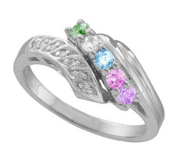 Picture of C. 2 to 7 Round SIMULATED Stones Mother's Ring