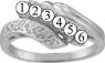 Picture of C. 2 to 7 Round SIMULATED Stones Mother's Ring