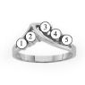 Picture of E. 1 to 5 Round GENUINE Stones Mother's Ring