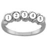 Picture of F. 2 to 6 Round GENUINE Stones Mother's Ring