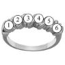 Picture of F. 2 to 6 Round GENUINE Stones Mother's Ring