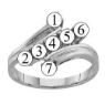 Picture of G. 2 to 7 Round SIMULATED Stones Mother's Ring