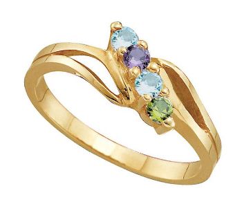 Picture of J. 2 to 7 Round GENUINE Stones Mother's Ring