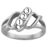 Picture of K. 2 to 7 Round GENUINE Stones Mother's Ring