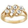 Picture of K. 2 to 7 Round GENUINE Stones Mother's Ring