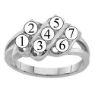Picture of K. 2 to 7 Round SIMULATED Stones Mother's Ring