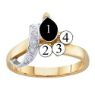 Picture of L. 2 to 7 Round GENUINE Stones Mother's Ring