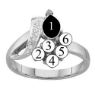 Picture of L. 2 to 7 Round GENUINE Stones Mother's Ring