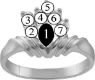 Picture of M. 2 to 8 Round GENUINE Stones Mother's Ring