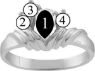 Picture of M. 2 to 8 Round SIMULATED Stones Mother's Ring