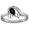 Picture of N. 3 to 9 Round GENUINE Stones Mother's Ring