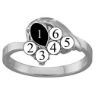 Picture of N. 3 to 9 Round GENUINE Stones Mother's Ring
