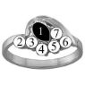 Picture of N. 3 to 9 Round GENUINE Stones Mother's Ring