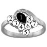Picture of N. 3 to 9 Round GENUINE Stones Mother's Ring