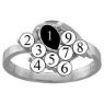 Picture of N. 3 to 9 Round GENUINE Stones Mother's Ring