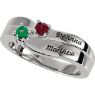 Picture of Silver 1 to 4 Stones/Names Engravable Mother Ring