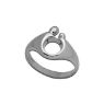 Picture of 14K White Gold Small Mother and Child Ring