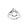 Picture of 14K White Gold Small Mother and Child Ring