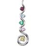 Picture of Silver 1 to 5 Round Stones Mother's Pendant