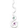 Picture of Silver 1 to 5 Round Stones Mother's Pendant