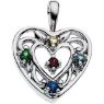 Picture of Silver 1 to 5 Stones Mother's Pendant