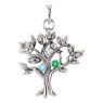 Picture of Silver 1 to 9 Stones Mother's Tree Pendant