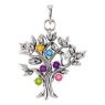 Picture of Silver 1 to 9 Stones Mother's Tree Pendant