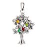 Picture of Silver 1 to 9 Stones Mother's Tree Pendant