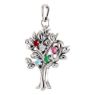 Picture of Silver 1 to 9 Stones Mother's Tree Pendant