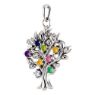 Picture of Silver 1 to 9 Stones Mother's Tree Pendant