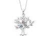 Picture of Silver 1 to 9 Stones Mother's Tree Pendant