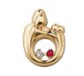 Picture of 14K Gold 2 Stones Family Twin Pendant