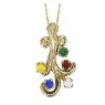 Picture of Gold 1 to 5 Round Stones Mother's Pendant