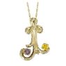 Picture of Gold 1 to 5 Round Stones Mother's Pendant
