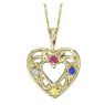 Picture of Gold 1 to 5 Stones Mother's Pendant