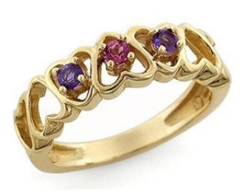 Picture of E. 1 to 5 Stones Mother's Ring