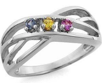 Picture of U. 1 to 8 Stones Mother's Ring