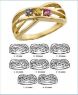 Picture of U. 1 to 8 Stones Mother's Ring