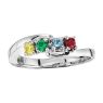 Picture of Silver 1 to 5 Round Stones Mother's Ring