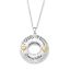 Picture of I Love You More Daughter Two-Tone Silver Necklace