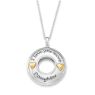 Picture of I Love You More Daughter Two-Tone Silver Necklace
