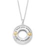 Picture of I Love You More Two-Tone Silver Necklace