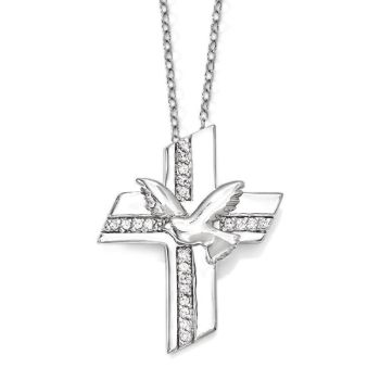 Picture of Confirmation Blessings Silver Cross Pendant