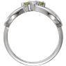 Picture of Silver 1 to 5 Round Stones Mother's Ring