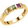 Picture of 1 to 3 Princess-Cut Stones Mother's Ring