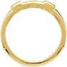 Picture of Gold 1 to 5 Square Stones Mother's Ring
